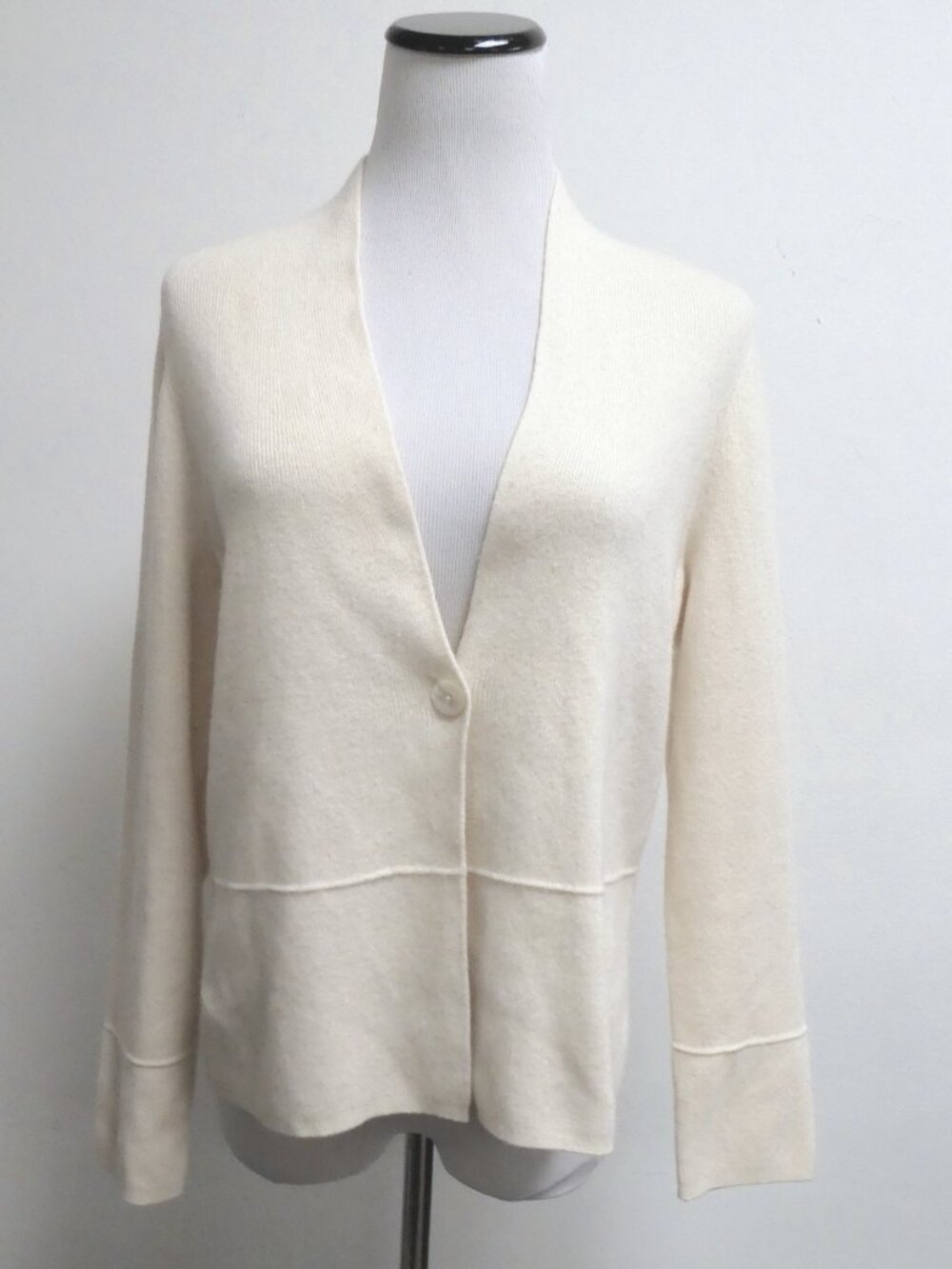 Charter Club ivory cashmere cardigan PM